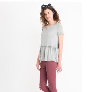Agnes&dora relaxed ruffle tee. * Brand New*